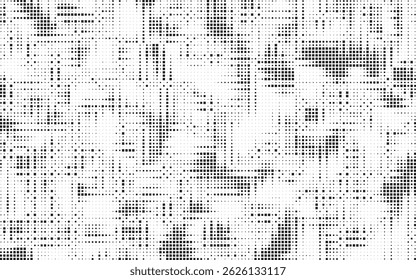 Abstract halftone pattern dot background texture. Overlay grunge dots distress linear vector.
