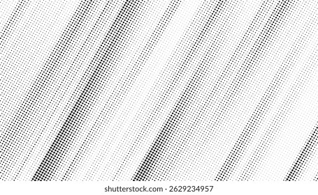 Abstract halftone pattern dot background texture. Diagonal halftone stripe background. Overlay grunge dots distress linear vector.	