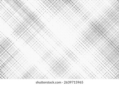 Abstract halftone pattern dot background texture. Overlay grunge dots distress linear vector.