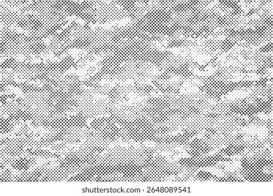 Abstract halftone pattern dot background texture. Overlay grunge dots distress linear vector. Camouflage effect halftone background.	