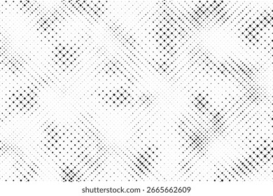 Textura de plano de fundo de ponto de padrão de meio-tom abstrato. Sobrepor pontos grunge aflige vetor linear.