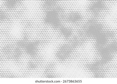 Textura de plano de fundo de ponto de padrão de meio-tom abstrato. Sobrepor pontos grunge aflige vetor linear.	
