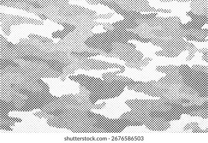 Abstrato padrão de meio-tom ponto fundo textura sobreposição grunge aflição linear vetor.