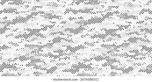 Abstrato padrão de meio-tom ponto fundo textura sobreposição grunge aflição linear vetor.