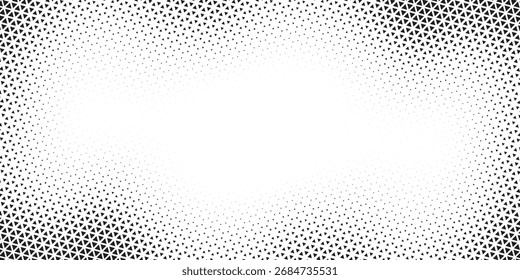 Textura de plano de fundo de ponto de padrão de meio-tom abstrato. Sobrepor pontos grunge aflige vetor linear.	