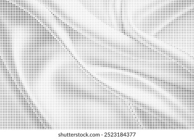 Abstrato padrão de meio-tom textura de fundo sedosa ponto. Sobrepor pontos grunge aflige vetor linear.