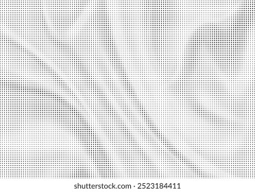 Abstrato padrão de meio-tom textura de fundo sedosa ponto. Sobrepor pontos grunge aflige vetor linear.