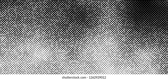 Abstract halftone pattern formed by black and white circles of different size.Vector illustration of a dotted background. The image format is suitable for printing on a mug.