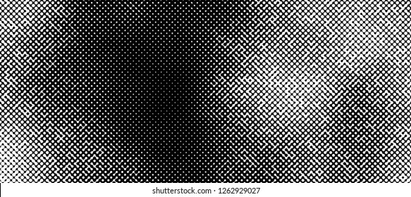 Abstract halftone pattern formed by black and white circles of different size.Vector illustration of a dotted background. The image format is suitable for printing on a mug.