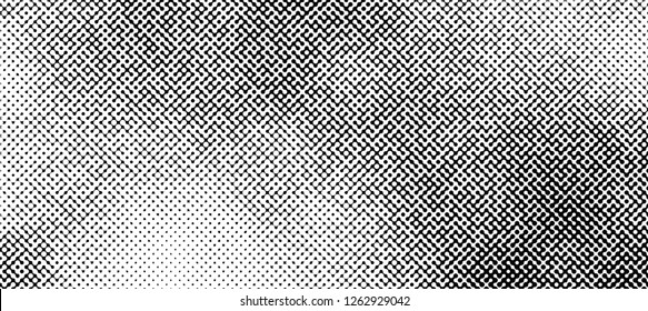 Abstract halftone pattern formed by black and white circles of different size.Vector illustration of a dotted background. The image format is suitable for printing on a mug.