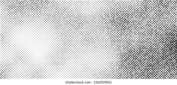 Abstract halftone pattern formed by black and white circles of different size.Vector illustration of a dotted background. The image format is suitable for printing on a mug.