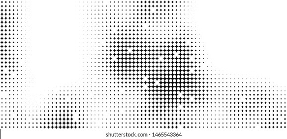 Abstract halftone pattern formed by black and white circles of different size.Vector illustration of a dotted background. The image format is suitable for printing on a mug.