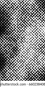 Abstract halftone pattern formed by black and white circles of different size.Vector illustration of a dotted background