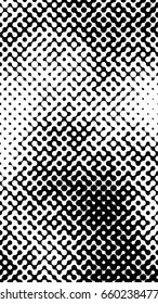 Abstract halftone pattern formed by black and white circles of different size.Vector illustration of a dotted background