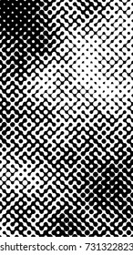 Abstract halftone pattern formed by black and white circles of different size.Vector illustration of a dotted background