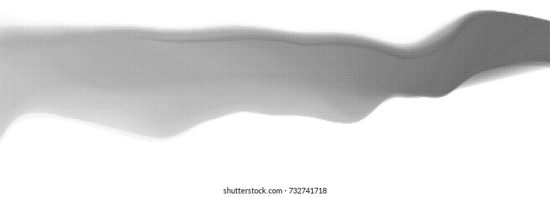 Abstract halftone pattern formed by black and white circles of different size.Vector illustration of a dotted background