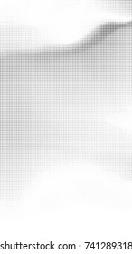 Abstract halftone pattern formed by black and white circles of different size.Vector illustration of a dotted background