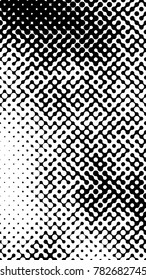 Abstract halftone pattern formed by black and white circles of different size.Vector illustration of a dotted background