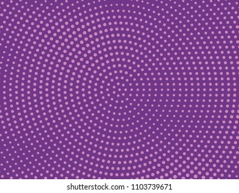 Abstract halftone pattern. Futuristic panel. Grunge dotted backdrop with circles, dots, point. Design element for web banners, posters, cards, wallpapers, sites. Violet color