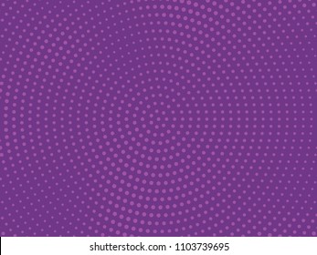 Abstract halftone pattern. Futuristic panel. Grunge dotted backdrop with circles, dots, point. Design element for web banners, posters, cards, wallpapers, sites. Violet color