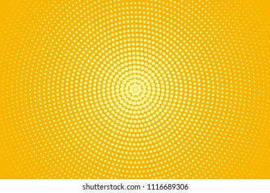 Abstract halftone pattern. Futuristic panel. Grunge dotted backdrop with circles, dots, point. Design element for web banners, posters, cards, wallpapers, sites. Yellow and orange color