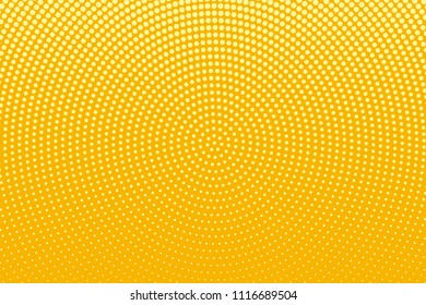 Abstract halftone pattern. Futuristic panel. Grunge dotted backdrop with circles, dots, point. Design element for web banners, posters, cards, wallpapers, sites. Yellow and orange color