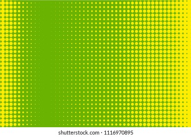 Abstract halftone pattern. Futuristic panel. Grunge dotted backdrop with circles, dots, point. Design element for web banners, posters, cards, wallpapers, sites. Green, yellow color