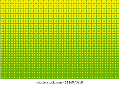 Abstract halftone pattern. Futuristic panel. Grunge dotted backdrop with circles, dots, point. Design element for web banners, posters, cards, wallpapers, sites. Green, yellow color