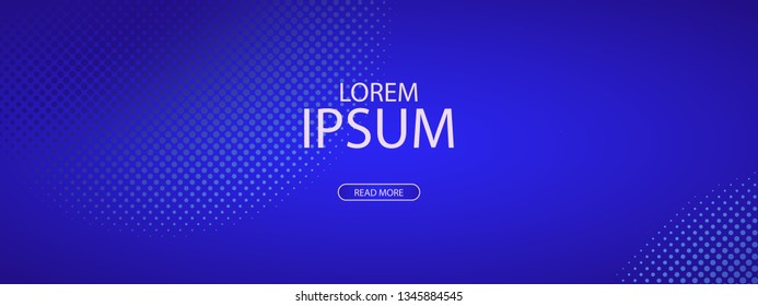 Abstract halftone pattern with gradients for banner, site, lending and social network covers. Vector illustration
