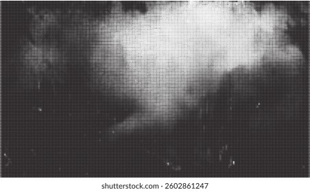 Abstract halftone pattern grunge black and white