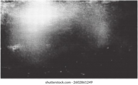 Abstract halftone pattern grunge black and white