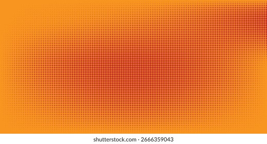 Abstract Halftone Pattern with Orange and Red Gradient Texture