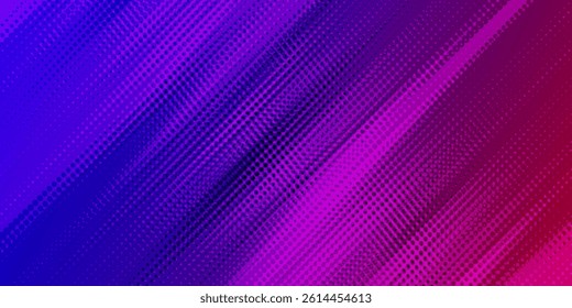 Abstract Halftone Pattern in Purple and Pink Gradient Design