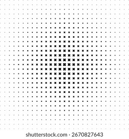  Abstract Halftone Pattern. Halftone texture. Halftone effect fully editable vector element. Vector in concept of technology, noise, science, music, modern.