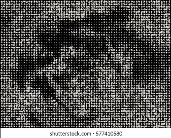 Abstract halftone pattern texture. Vector modern background for posters, sites, web, business cards, postcards, interior design. Punk, pop, grunge vintage style. Minimalism and Memphis tradition.