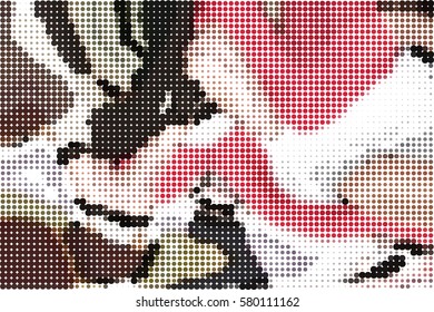 Abstract halftone pattern texture. Vector modern background for posters, sites, web, business cards, postcards, interior design. Punk, pop, grunge vintage style. Minimalism and Memphis tradition.