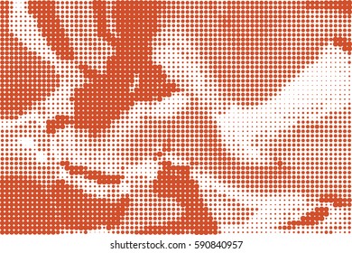 Abstract halftone pattern texture. Vector modern background for posters, sites, business cards, postcards, interior design.