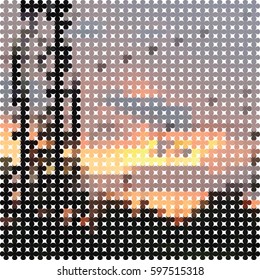 Abstract halftone pattern texture. Vector modern background for posters, sites, web, business cards, postcards, interior design.