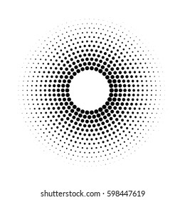 Abstract halftone pattern texture. Vector modern futuristic background for posters, sites, business cards, postcards, interior design