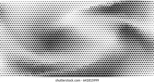 Abstract halftone pattern texture. Vector modern background for posters, sites, business cards, postcards, interior design.