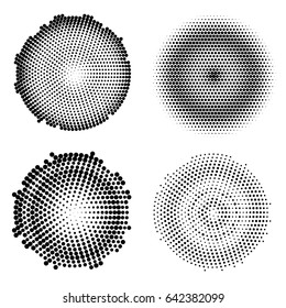 Abstract halftone pattern texture. Vector modern background for posters, sites, business cards, postcards, interior design.