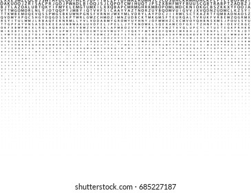 Abstract Halftone Pattern Texture. Vector Modern Background for Cover Posters, Sites, Web, Business Cards, Postcards, Interior Design. Minimal Design Abstract Halftone Pattern Texture with Letters.