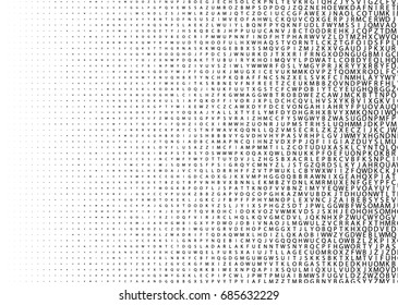 Abstract Halftone Pattern Texture. Vector Modern Background for Cover Posters, Sites, Web, Business Cards, Postcards, Interior Design. Minimal Design Abstract Halftone Pattern Texture with Letters.