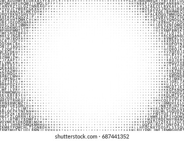 Abstract Halftone Pattern Texture. Vector Modern Background for Cover Posters, Sites, Web, Business Cards, Postcards, Interior Design. Minimal Design Abstract Halftone Pattern Texture with Letters.