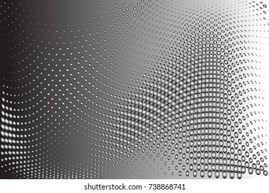 Abstract halftone pattern texture. Vector modern background for posters, sites, business cards, postcards, interior design. Perforated metal texture.