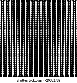 Abstract halftone pattern of triangles. Vector black and white background for design banners, posters, business projects, pop art texture.