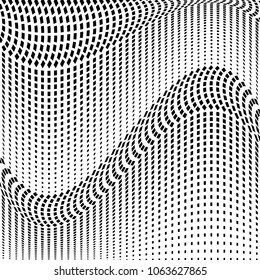 Abstract halftone pattern. Vector halftone background of squares for design banners, posters, business projects, pop art texture, covers. Geometric black and white texture.