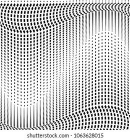Abstract halftone pattern. Vector halftone background of squares for design banners, posters, business projects, pop art texture, covers. Geometric black and white texture.