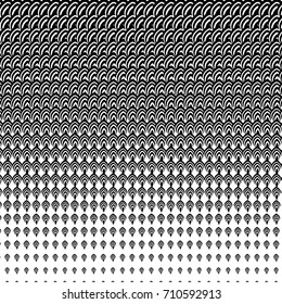 Abstract halftone pattern. Vector black and white background for design banners, posters, business projects .