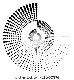 Abstract halftone pattern. Vector halftone dots background for design banners, posters, business projects, pop art texture, covers. Geometric black and white texture.